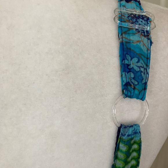 Embellished Tank Top w Flared Mixed Media Lace SIZE L - Picture 10 of 12